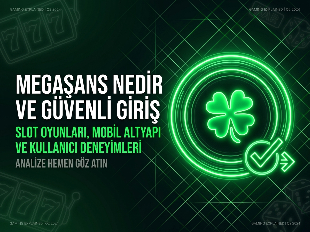 Megasans sistemine güvenli giriş adımları, kullanıcı deneyimleri ve mobil altyapı analizini temsil eden 3D kurumsal teknoloji veri paneli görseli