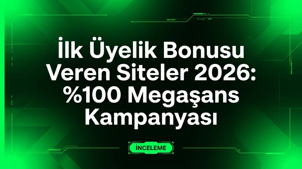2026 ilk üyelik bonusu veren siteler rehberi için tasarlanmış modern dijital kapak tasarımı