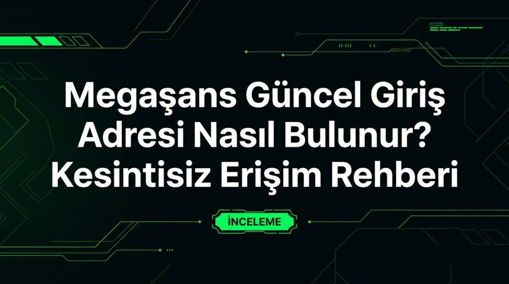 Megaşans güncel giriş adresine kesintisiz ve güvenli erişim sağlamanın tüm yolları. GGL lisanslı, Gamechecker onaylı slotlar ve güncel bonuslar burada.