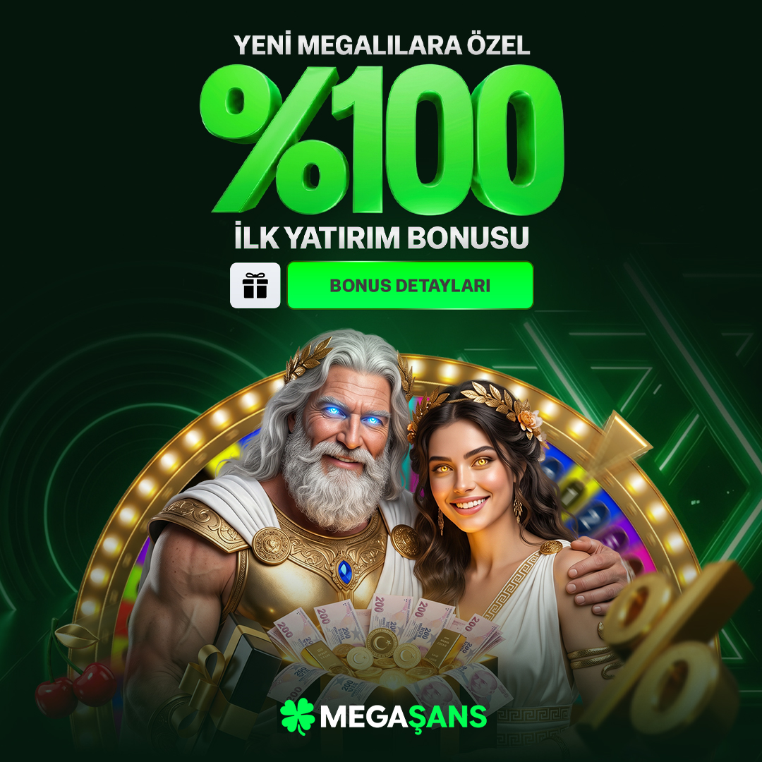 Megaşans %100 hoş geldin bonusu kuralları, 20.000 TL slot ilk yatırım bonusu ve 30 kat çevrim şartı detayları